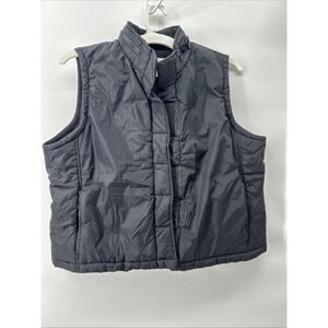 New York & Company Women's Black Vest with Buttons and Pockets Size 12